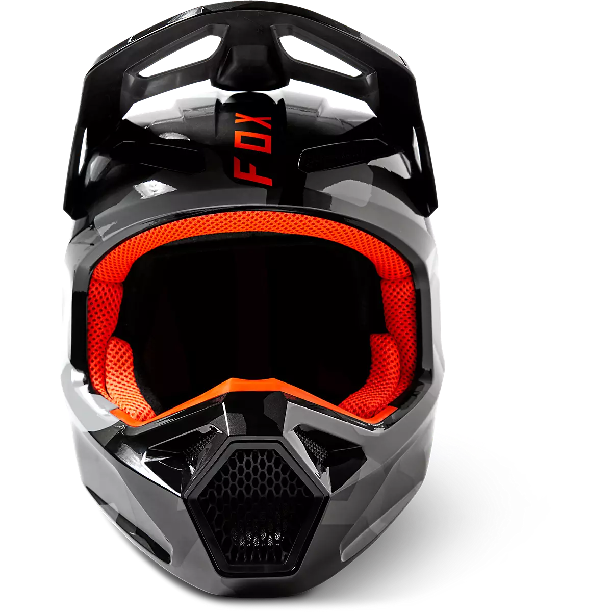 Fox Racing - YTH V1 Bnkr Helmet-Grey Camo (29737-033)