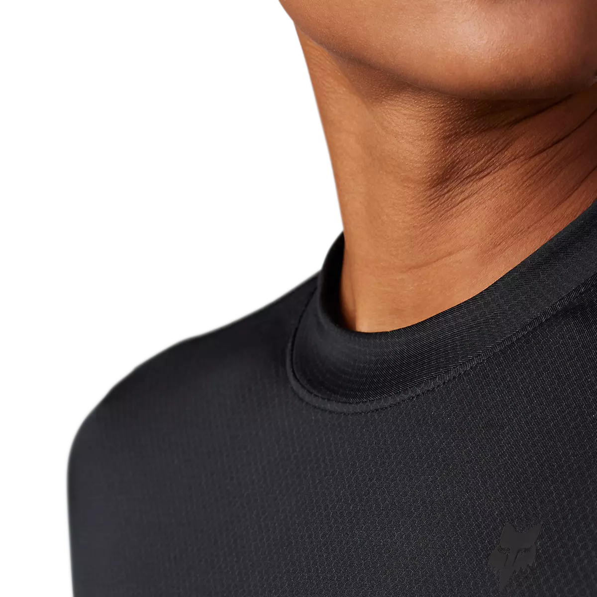 Fox Racing - Womens Tecbase Fire Long Sleeve Shirt-Black (29932-001)