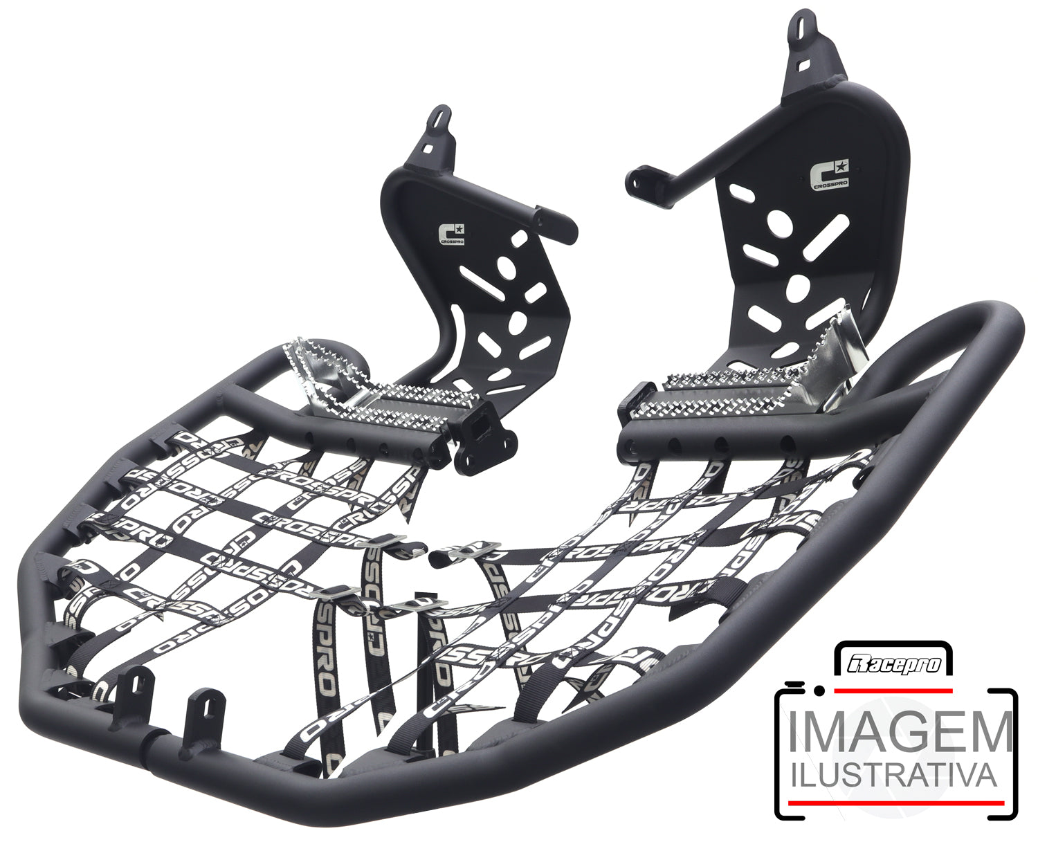 Crosspro - Nerf Bar Evo Pro For Yamaha YFM 700 Raptor-Textured Black