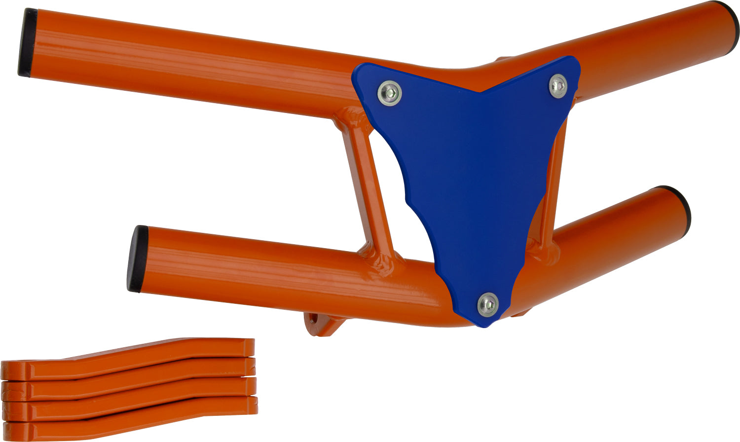 Crosspro - Front Bumper Waspe Lite For 450 XC (ATV), 525 XC (ATV), KTM 450 SX (ATV), 505 SX (ATV)-Orange Tube / Blue Plate