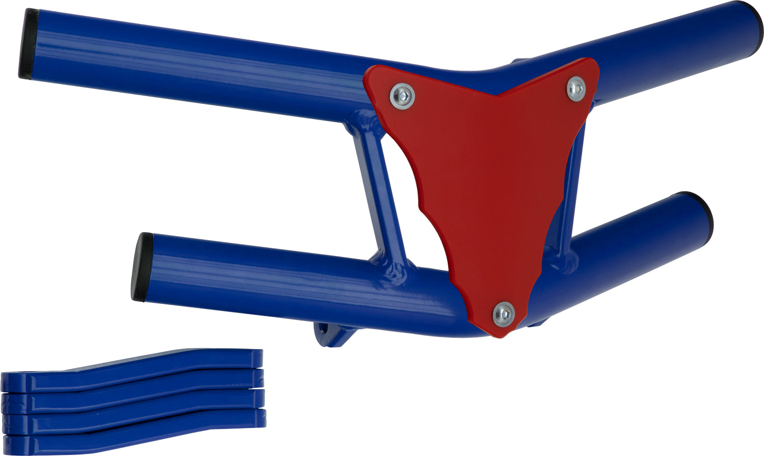 Crosspro - Front Bumper Waspe Lite For 450 XC (ATV), 525 XC (ATV), KTM 450 SX (ATV), 505 SX (ATV)-Blue Tube / Red Plate
