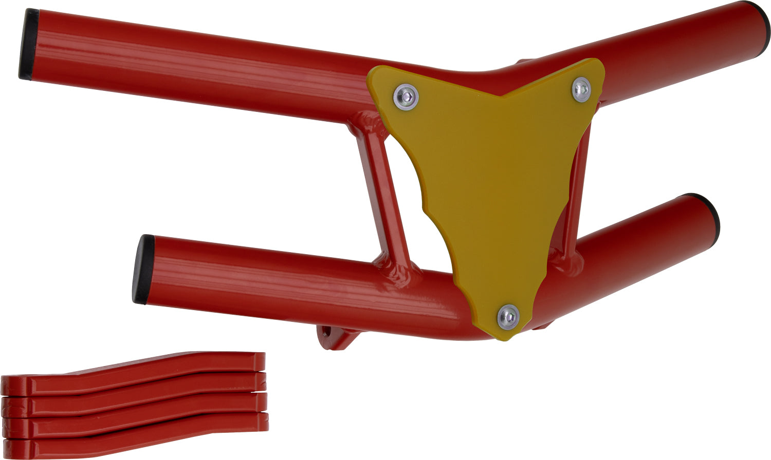 Crosspro - Front Bumper Waspe Lite For 450 XC (ATV), 525 XC (ATV), KTM 450 SX (ATV), 505 SX (ATV)-Red Tube / Yellow Plate