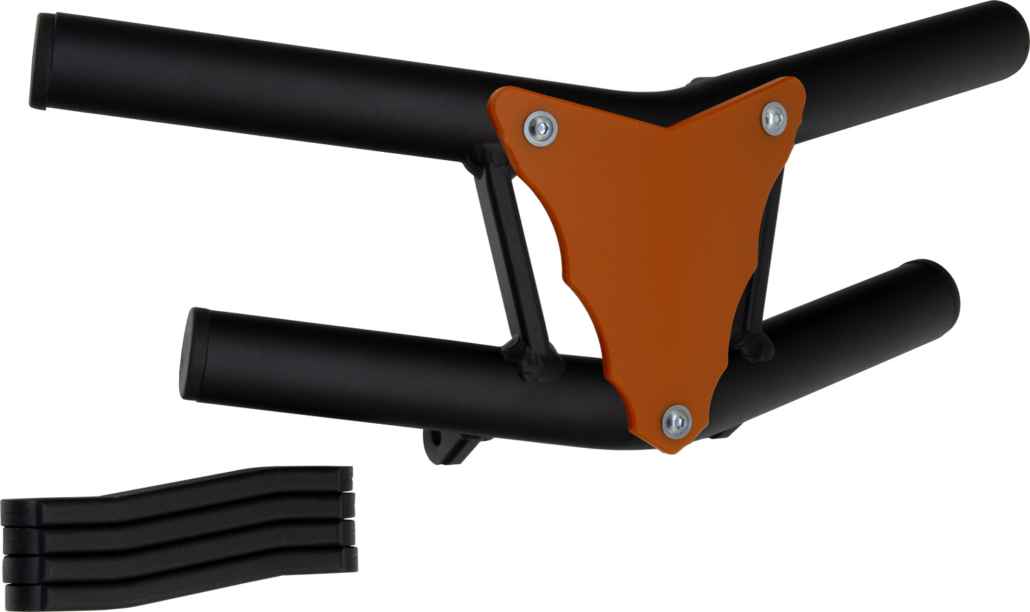 Crosspro - Front Bumper Waspe Lite For Adly Herkules 500 S-Textured Black Tube / Orange Plate