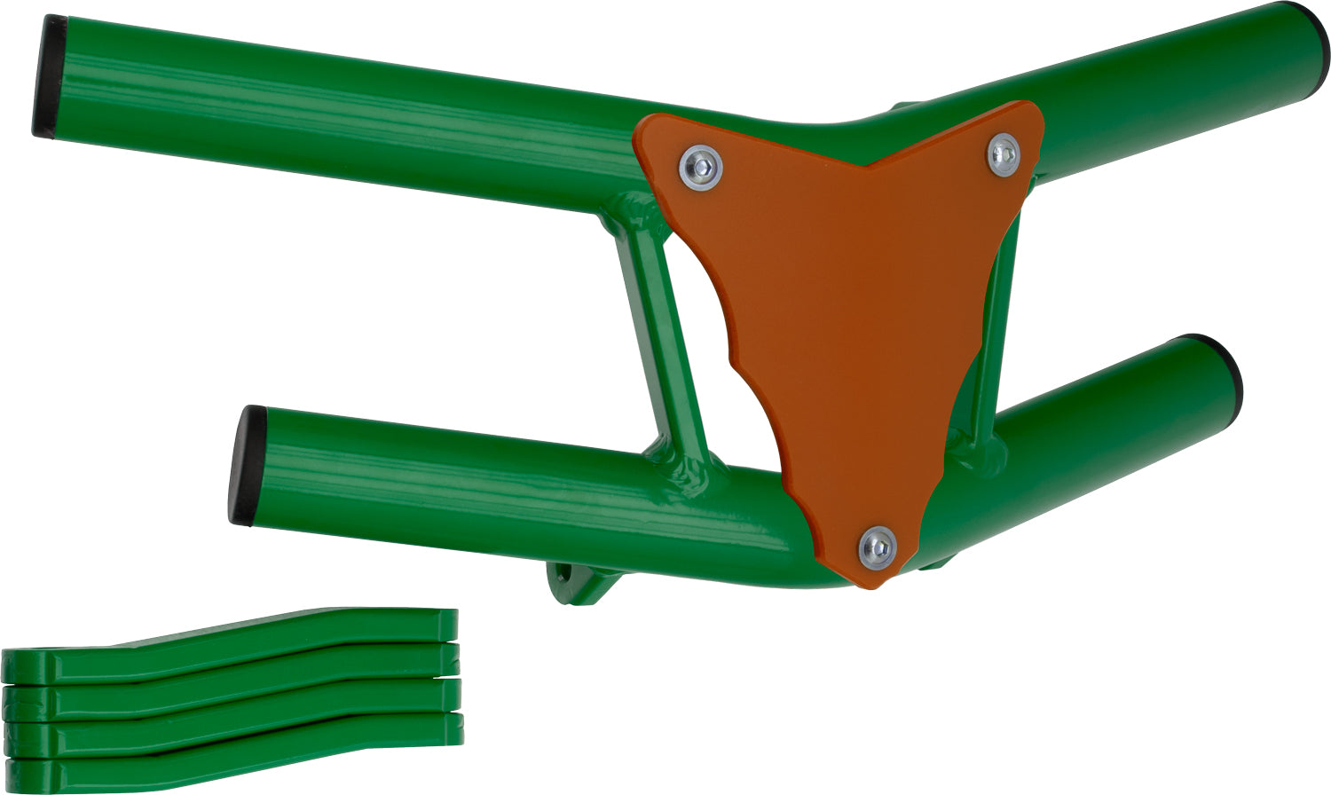 Crosspro - Front Bumper Waspe Lite For Dinli DL 450-Green Tube / Orange Plate