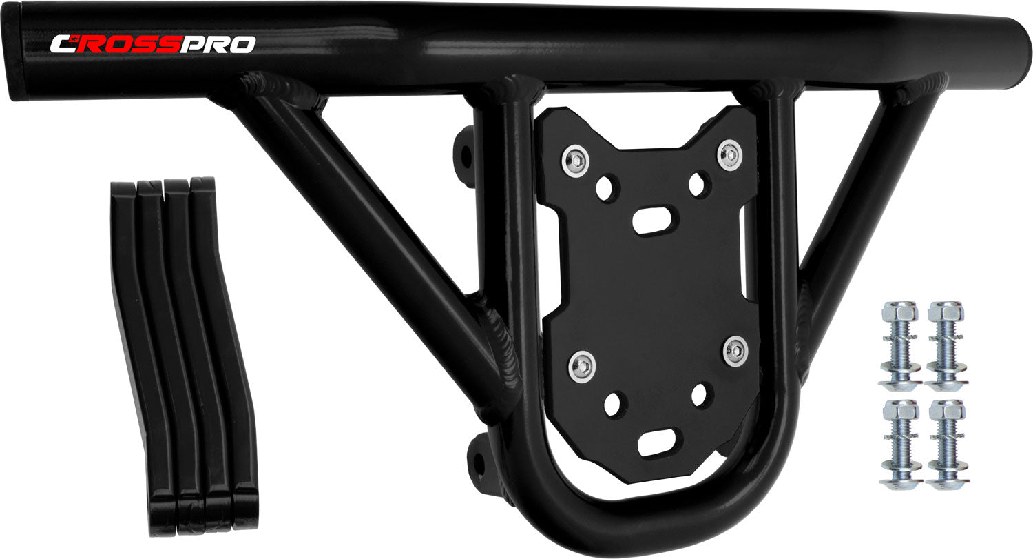 Crosspro - Front Bumper Hat For Aeon Cobra 350-Black Tube / Black Plate