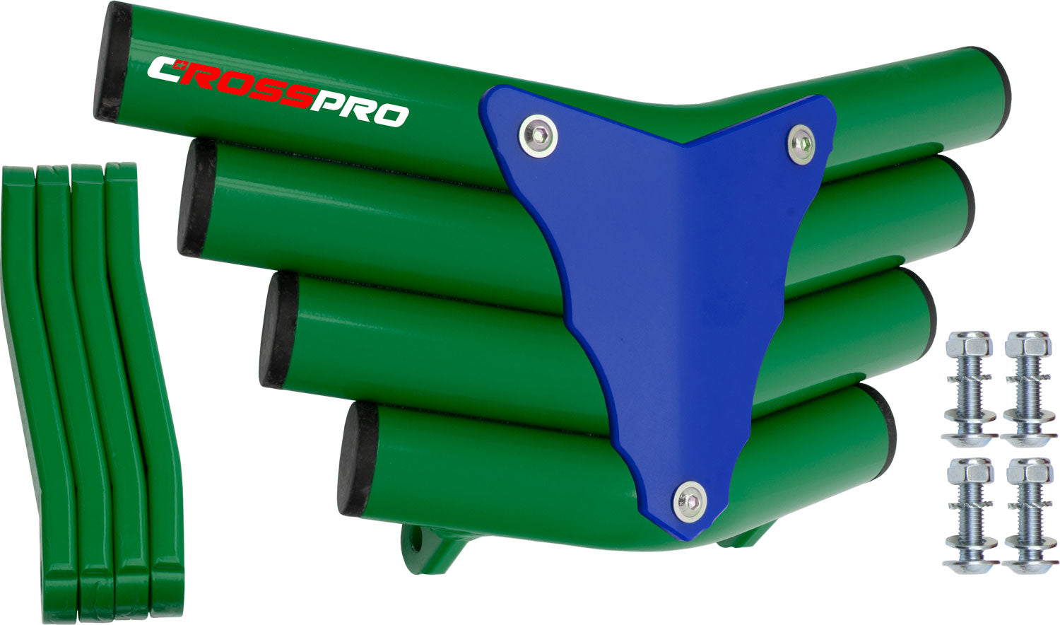 Crosspro - Front Bumper Corot For Polaris Outlaw 525-Green Tube / Blue Plate