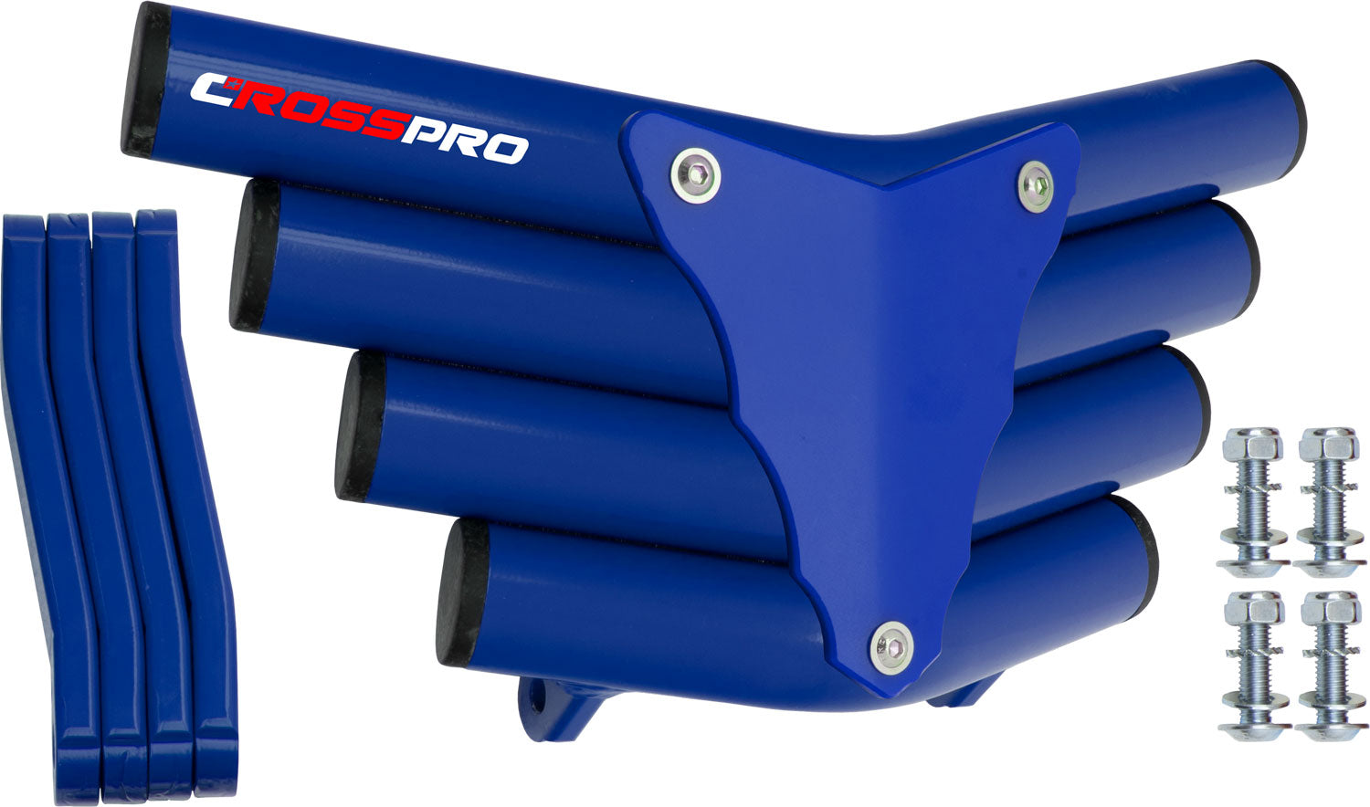 Crosspro - Front Bumper Corot For Aeon Cobra 350-Blue Tube / Blue Plate