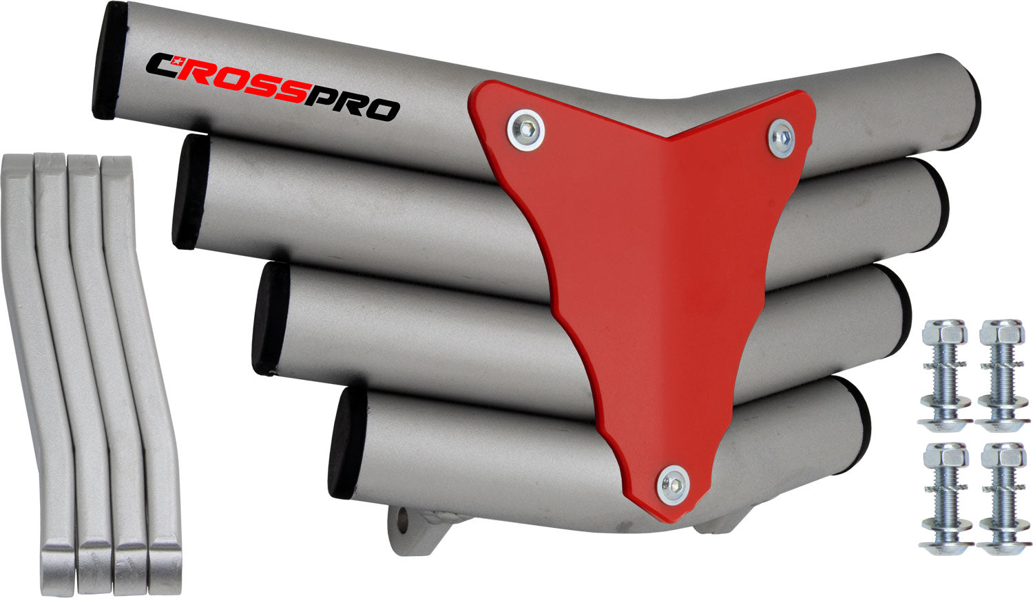 Crosspro - Front Bumper Corot For Aeon Cobra 350-Ice Polish Tube / Red Plate