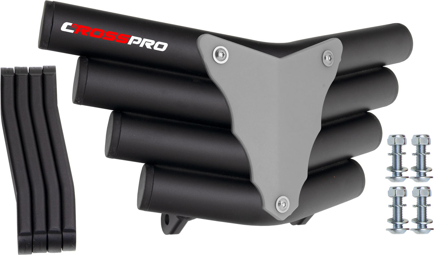 Crosspro - Front Bumper Corot For SMC Ram 520-Textured Black Tube / White Plate