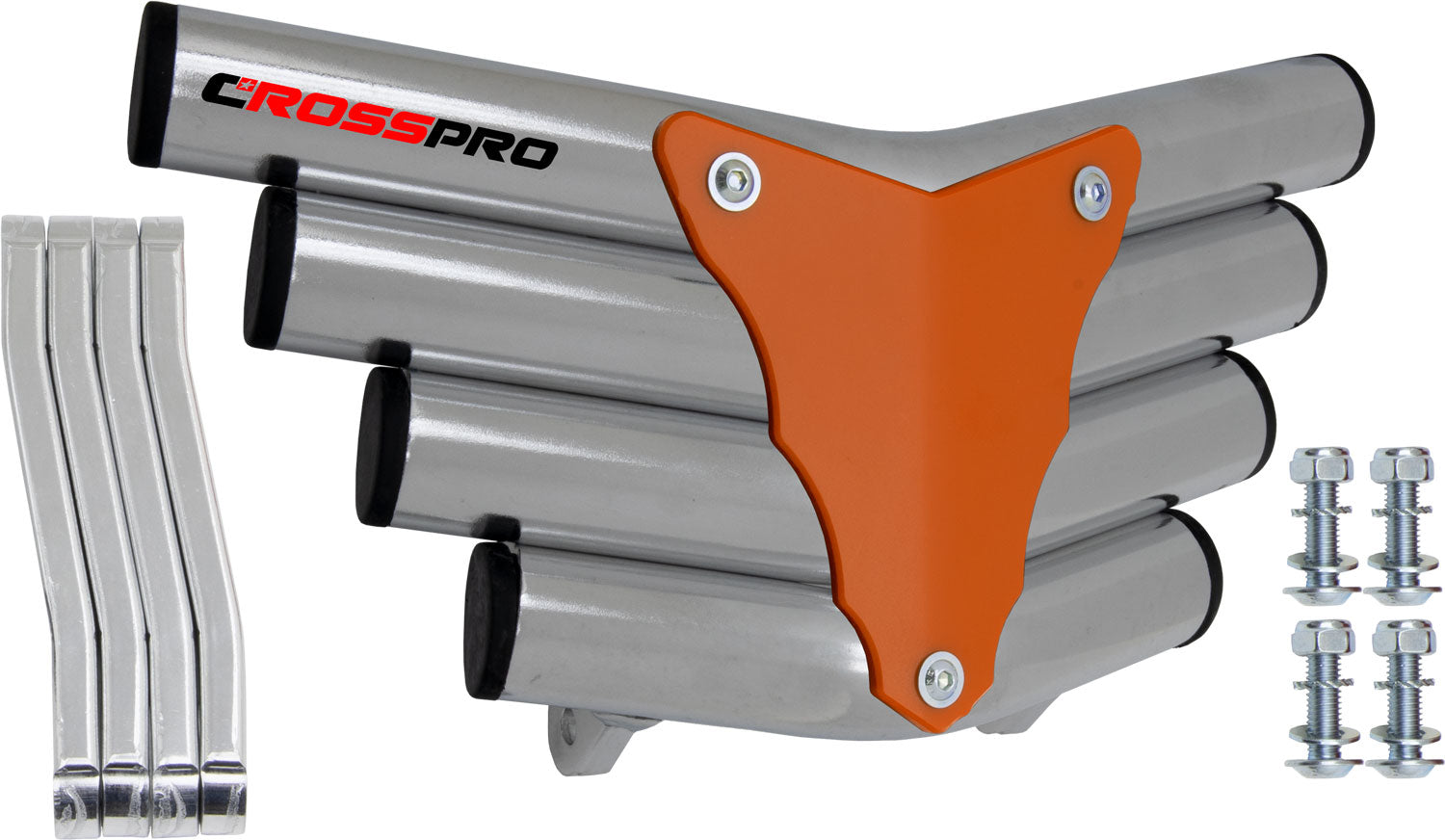 Crosspro - Front Bumper Corot For Honda TRX 700-Polish Tubo / Orange Plate