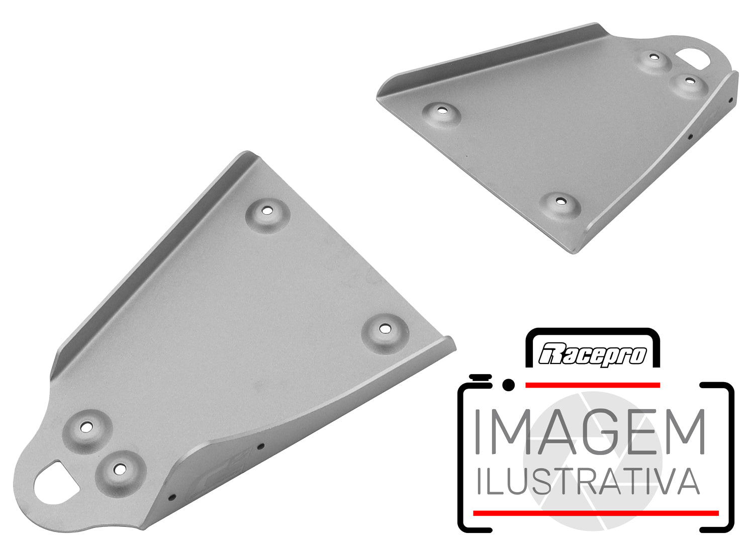 Crosspro - Front Triangle Cover Aluminum For Polaris Scrambler 500-Yellow