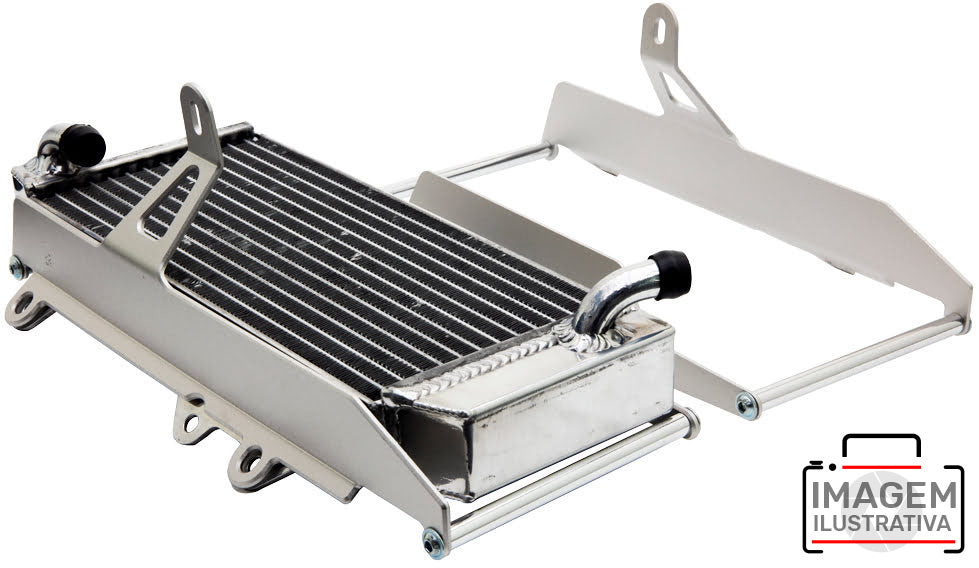 Crosspro - Aluminum Radiator Guard Light For Fantic XE 125, XX 125, XX 250, Yamaha YZ 125, YZ 250, YZ 250 X, YZ 125X-Ice Polish