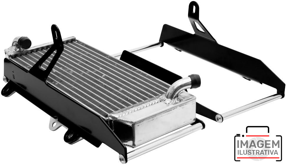 Crosspro - Aluminum Radiator Guard Light For TM Racing EN 125 2T, EN 144 2T, EN 250 2T, EN 300 2T, MX 125 2T, MX 144 2T-Black