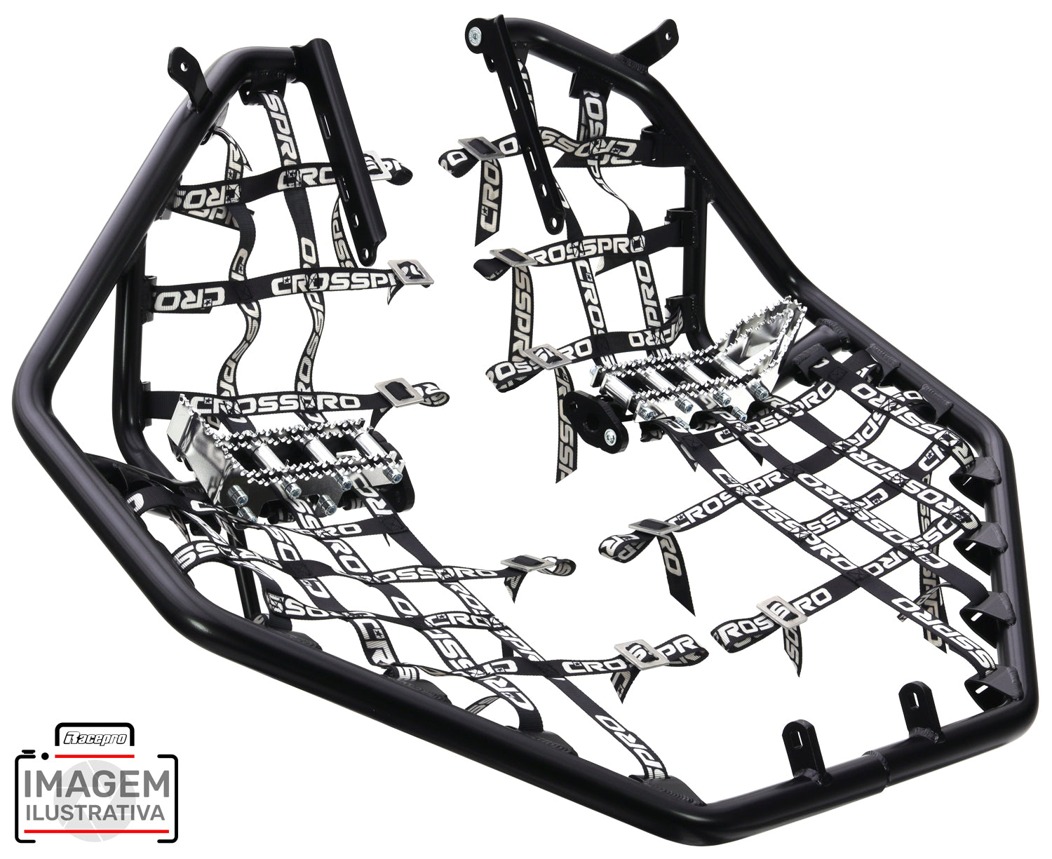 Crosspro - Nerf Bar Hard Racing For Kawasaki KFX 450R-Black