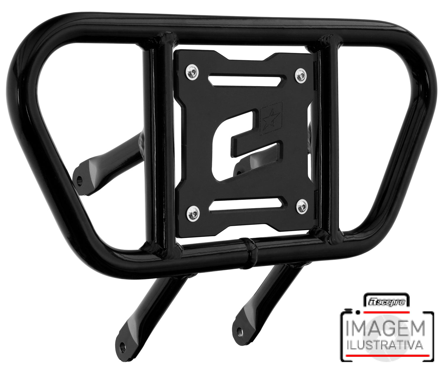 Crosspro - Front Bumper CR01 For Yamaha YFZ 450-Black Tube / Black Plate
