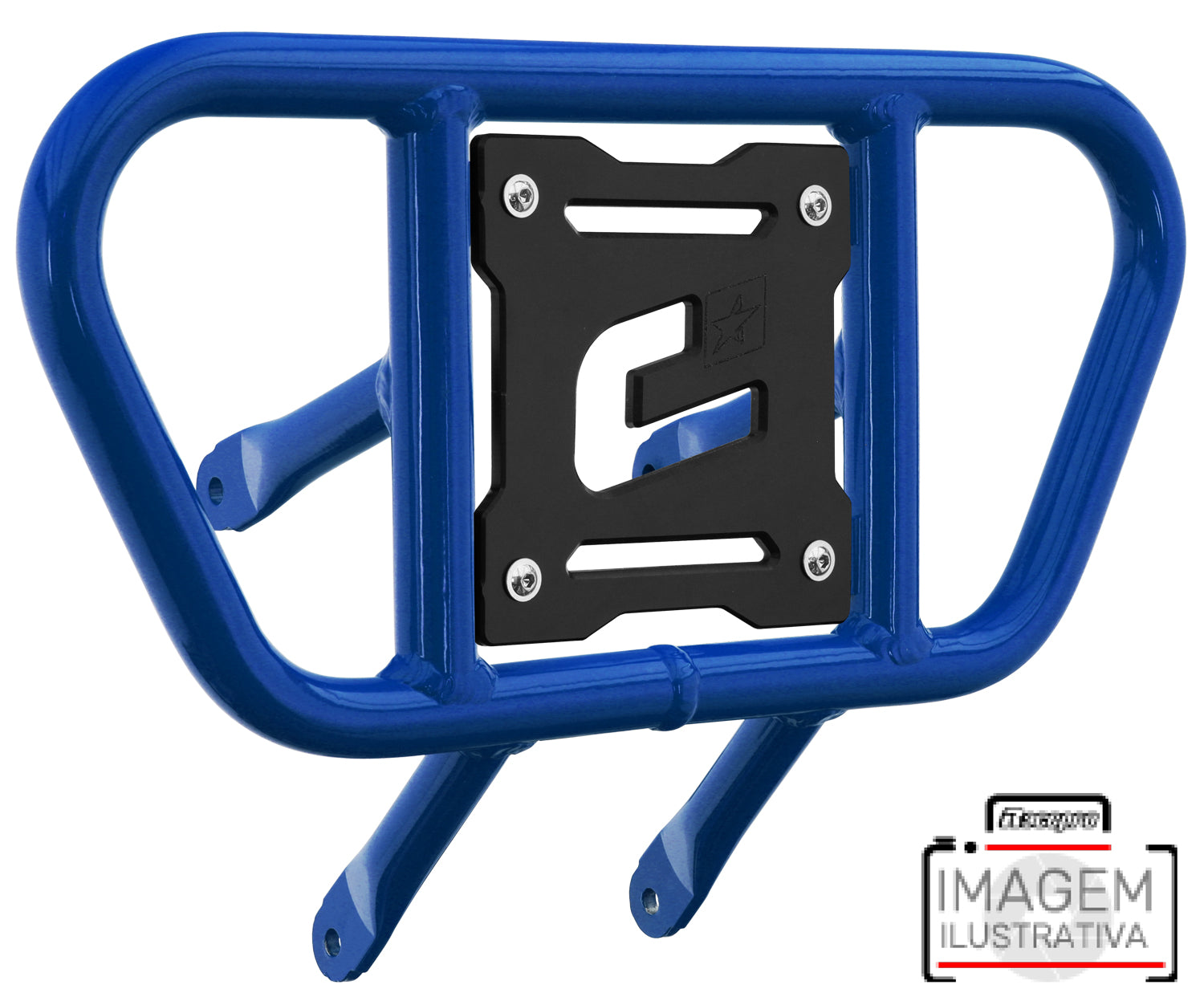 Crosspro - Front Bumper CR01 For Can Am (BRP) DS 450-Blue Tube / Black Plate
