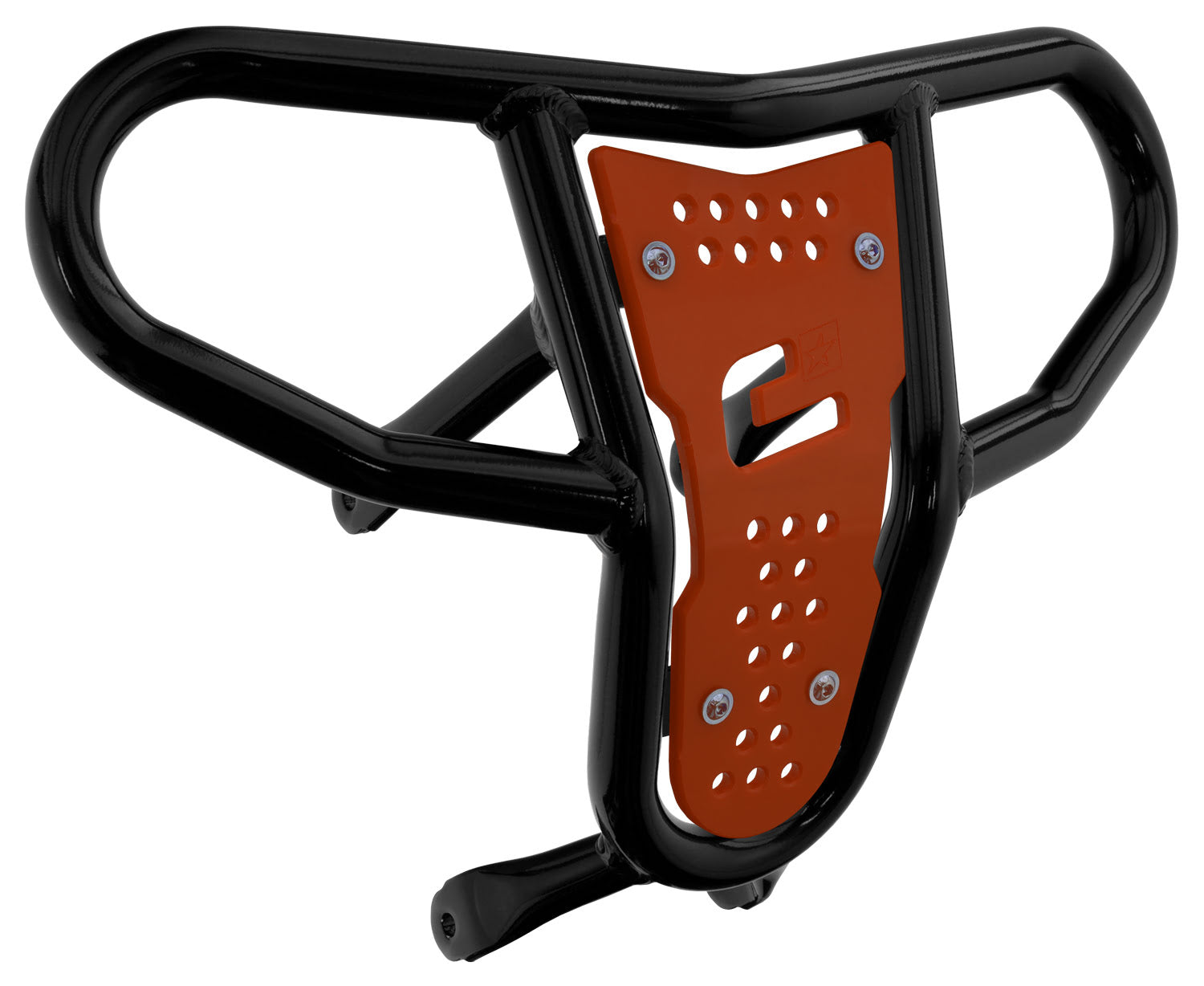 Crosspro - Front Bumper CR04 For Suzuki LT-R 450-Black Tube / Orange Plate