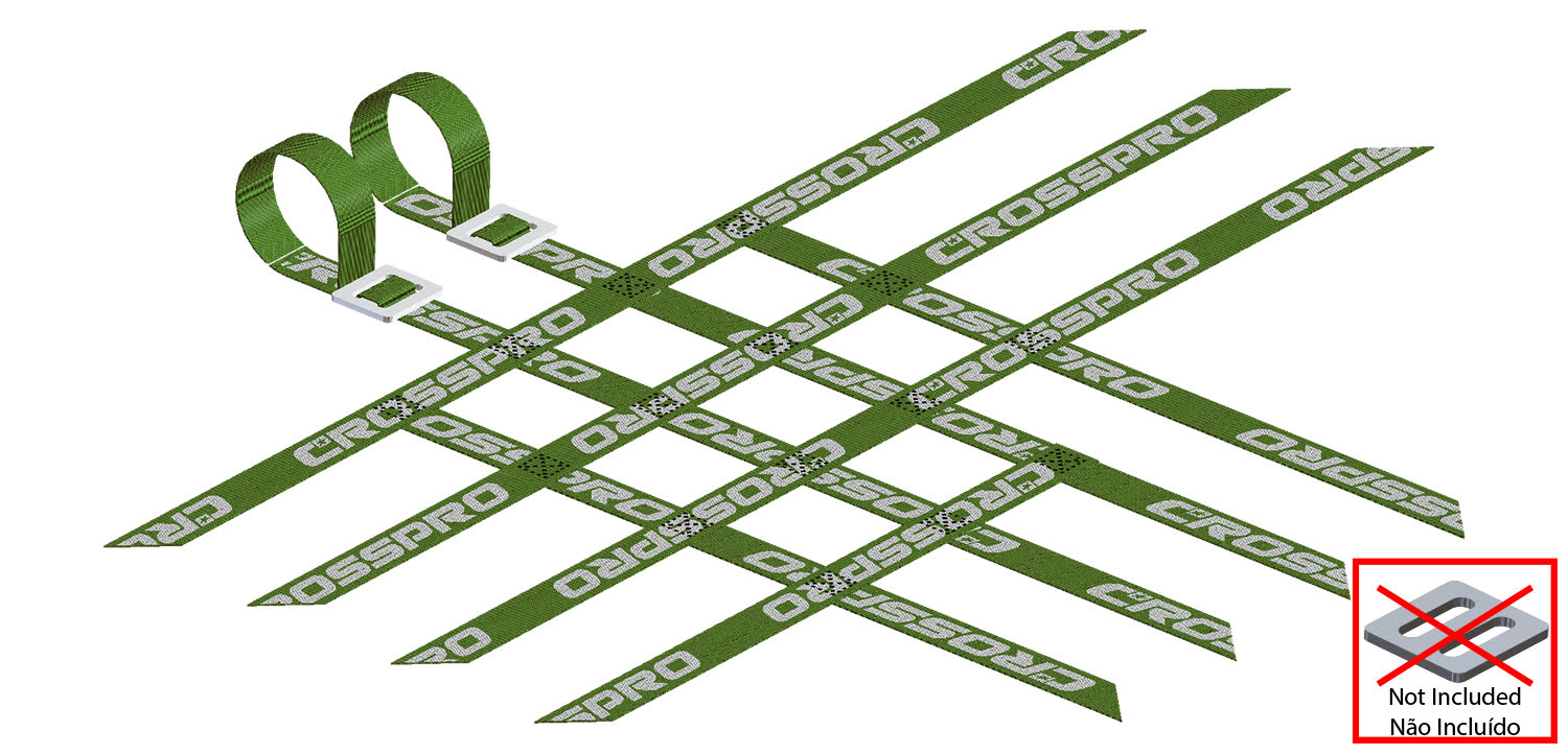 Crosspro - Replacement Nerf Bar Belts / Net (3x4x4)