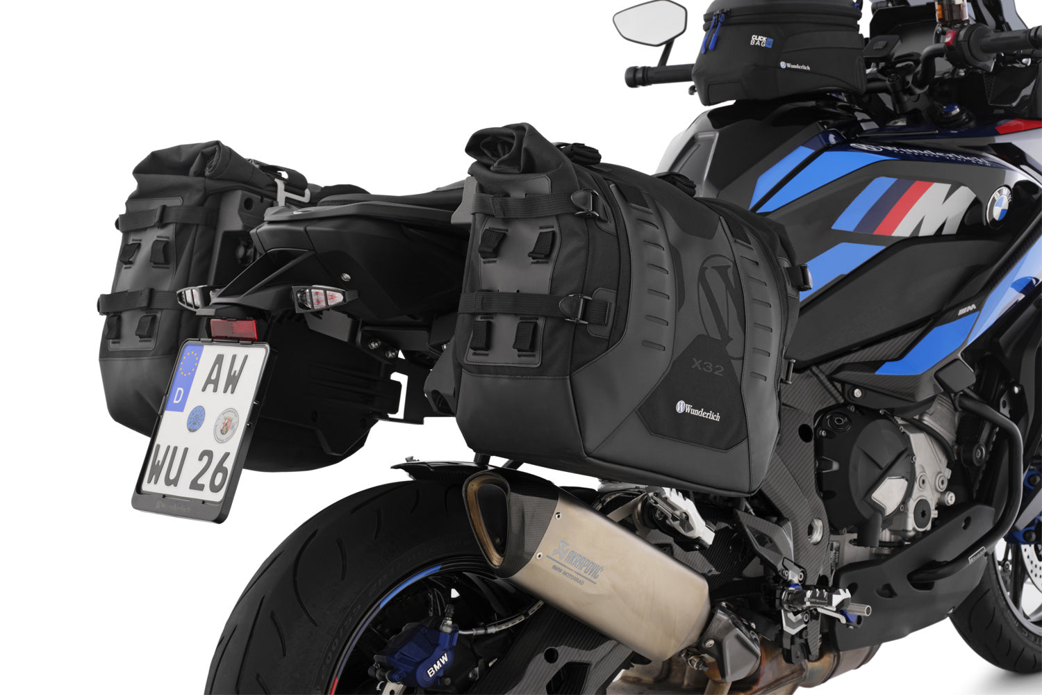 Wunderlich luggage system: X-BAG side bags with X-RACK light M 1000 XR-30184-202