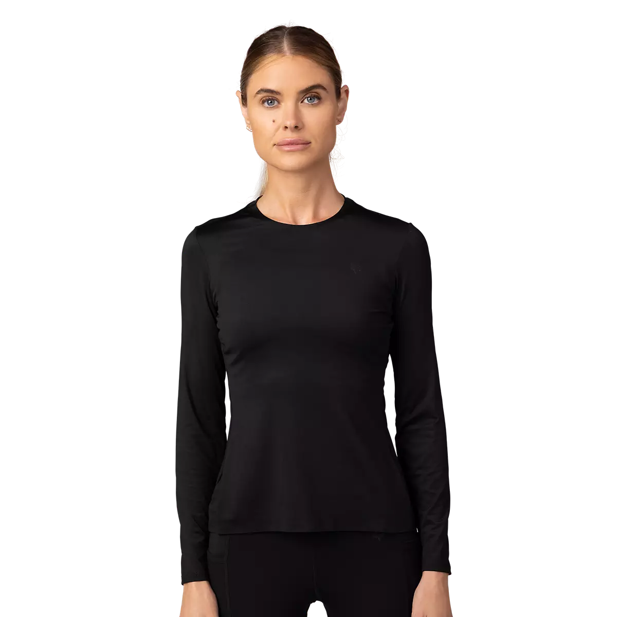 Fox Racing - Womens Tecbase Long Sleeve Shirt-Black (30307-001)