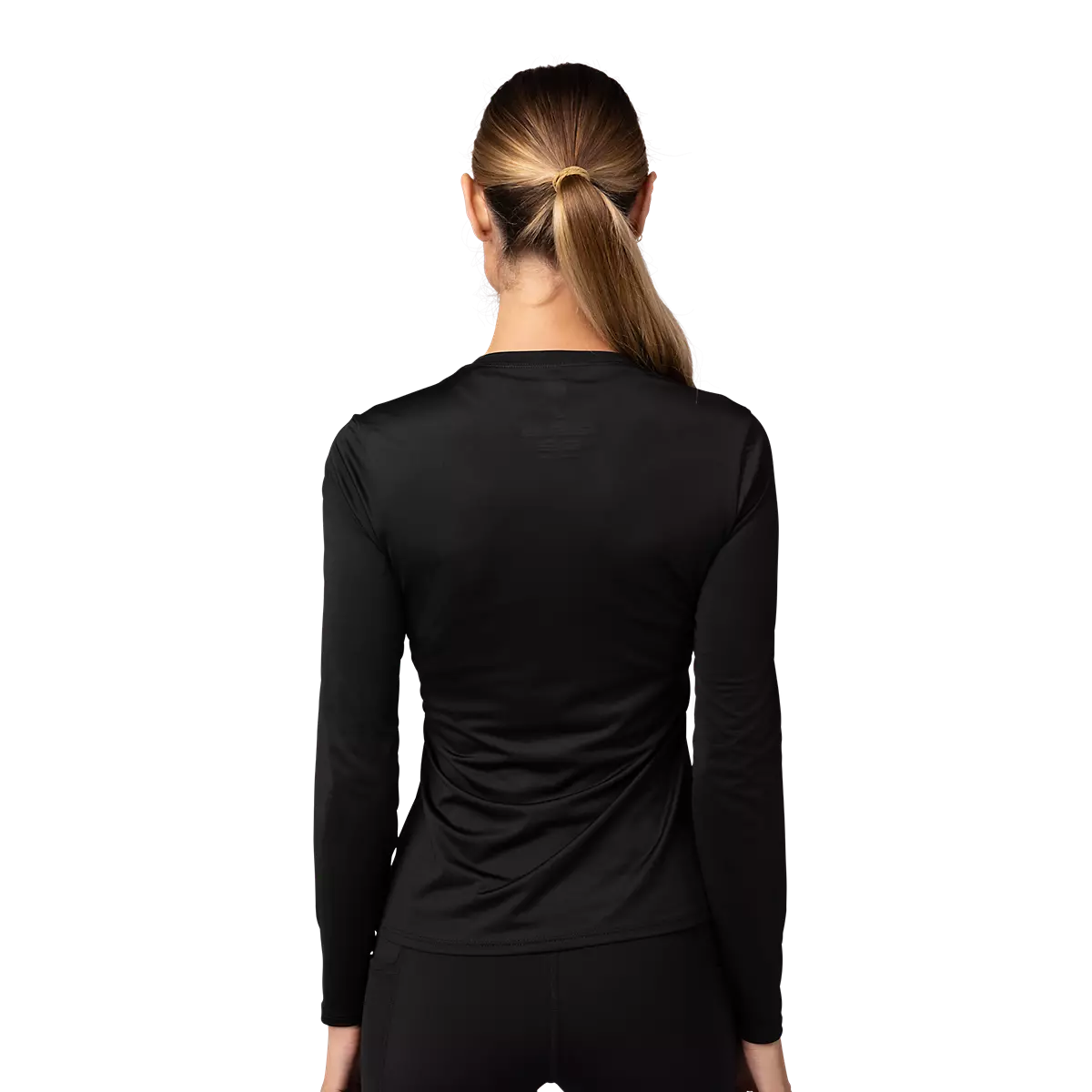 Fox Racing - Womens Tecbase Long Sleeve Shirt-Black (30307-001)