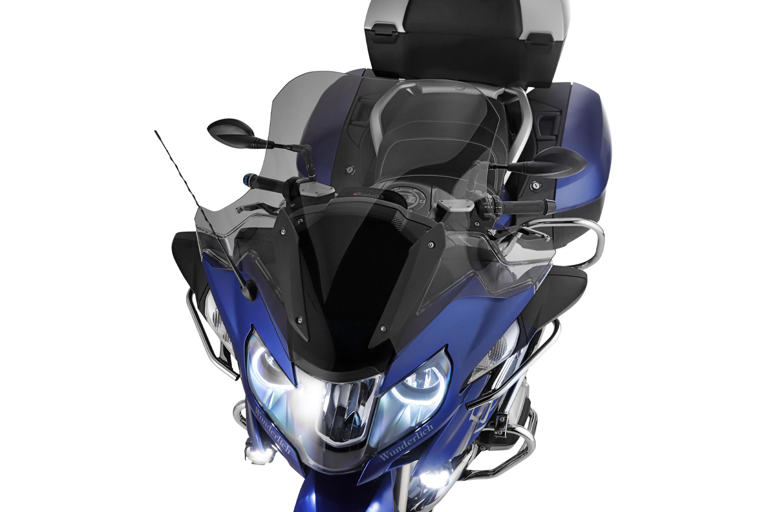 Wunderlich Touring Screen R 1200/1250 RT LC smoked grey.A luxury touring screen for Tourers.Optimal relief of head,upper body and shoulders