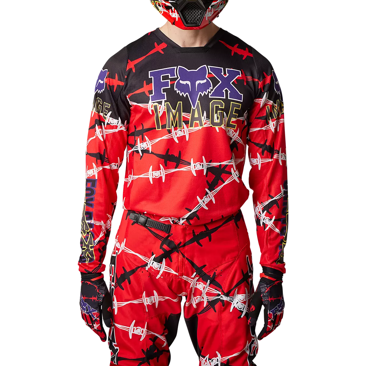 Fox Racing - 180 Barbed Wire SE Jersey-Flo Red (30444-110)