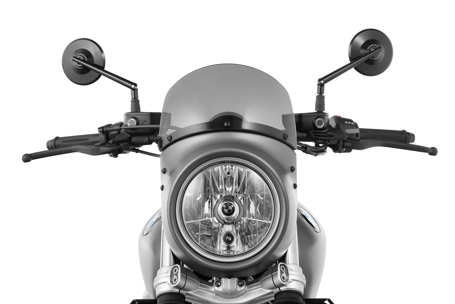 Short windshield for »VINTAGE« cockpit fairing for the R nine T. Available in transparent, smoky and yellow.