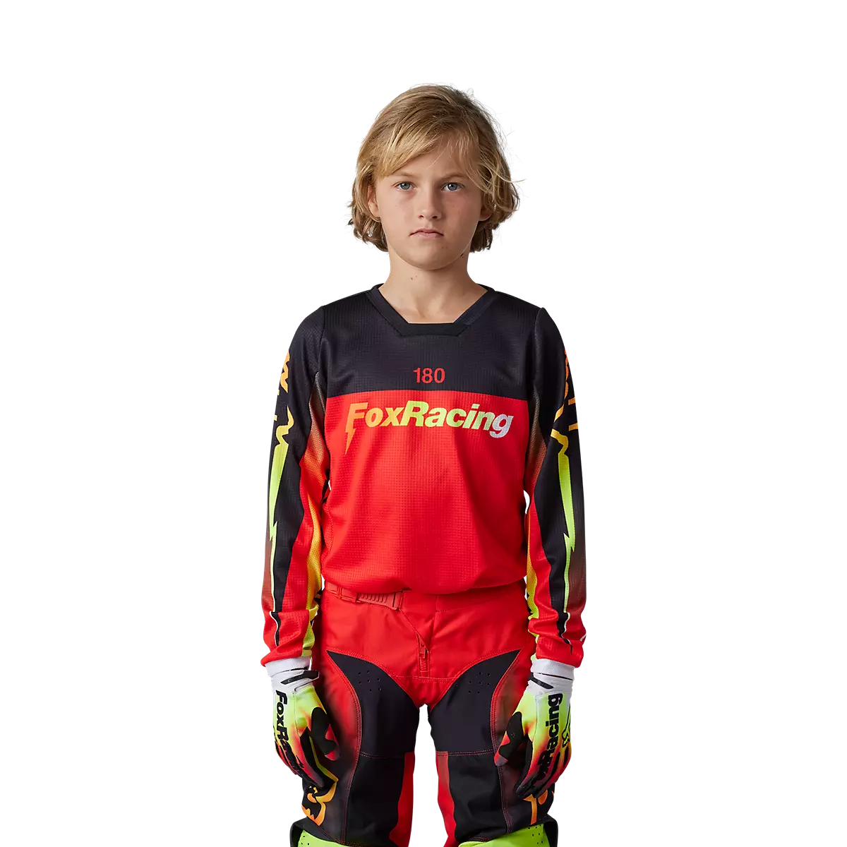 191972769030 30487-110YXL 180 YTH STATK JERSEY Flo Red