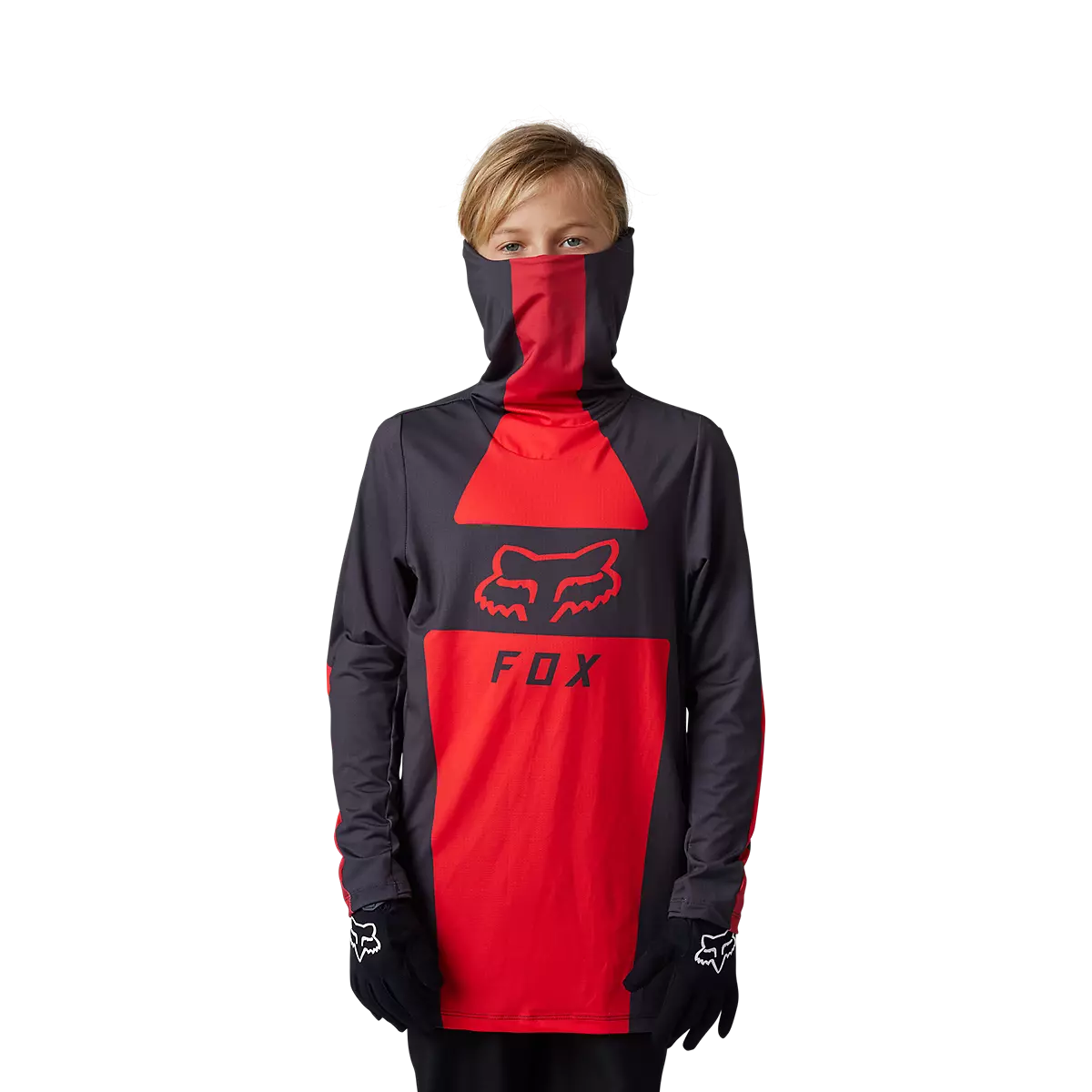 Fox Racing - Youth Ranger Drive Krux SXS Jersey-Flo Red (30489-110)