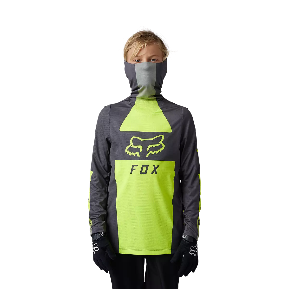 Fox Racing - Youth Ranger Drive Krux SXS Jersey-Flo Yellow (30489-130)