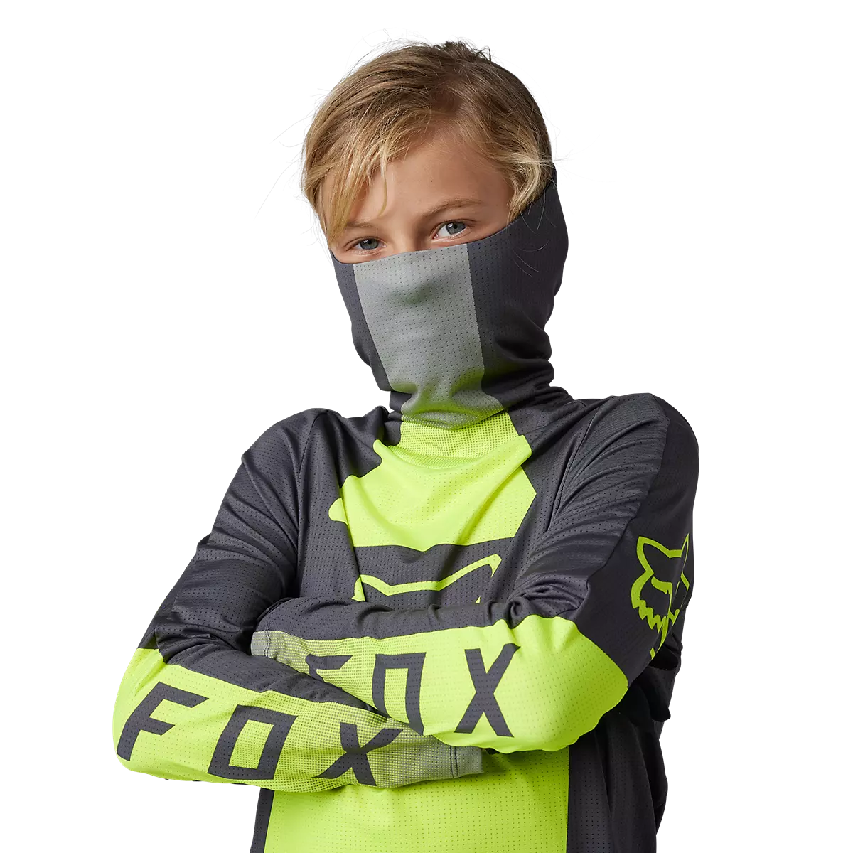 Fox Racing - Youth Ranger Drive Krux SXS Jersey-Flo Yellow (30489-130)