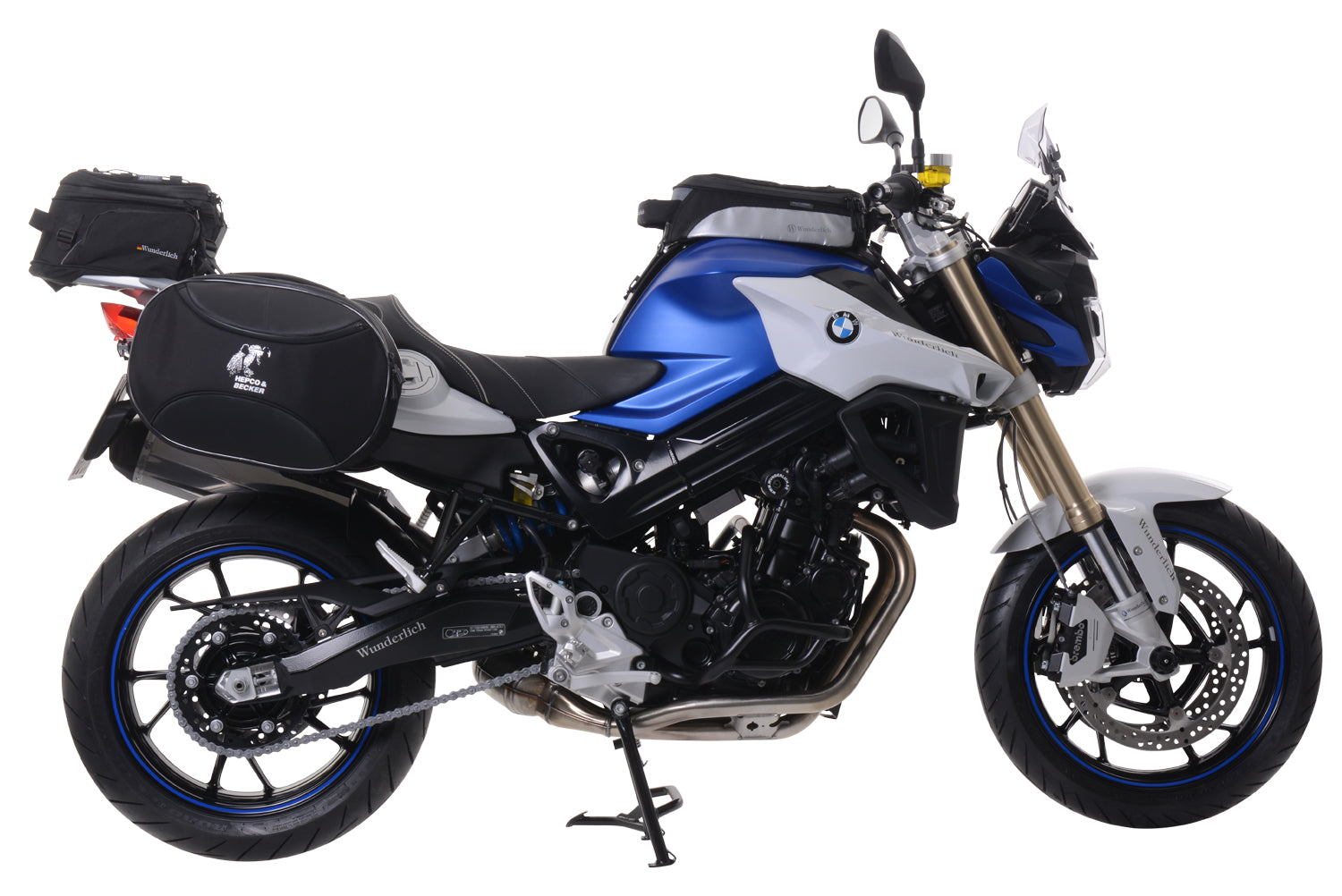 The 25mm aluminium Wunderlich handlebar riser for F 800 R provides better handling and a relaxed, upright position.