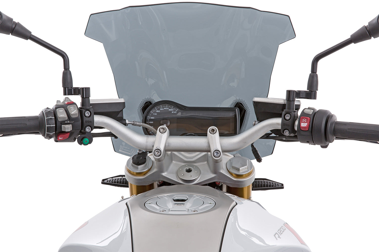 The Wunderlich ERGO + handlebar riser brings your handlebar within easy reach. This allows every rider to find his or her ideal position.