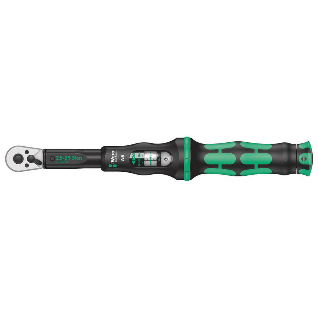 Wera Tools - Click-Torque A 5 torque wrench with reversible ratchet (2.5-25 Nm)