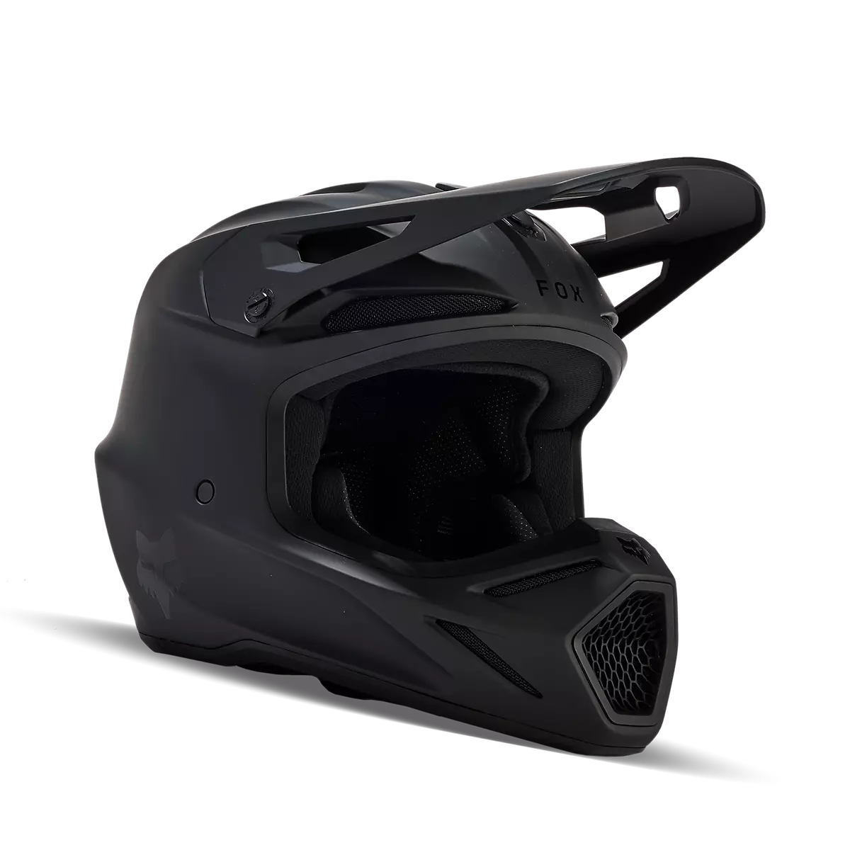 Fox Racing - V3 Solid Helmet-Matte Black (31365-255)