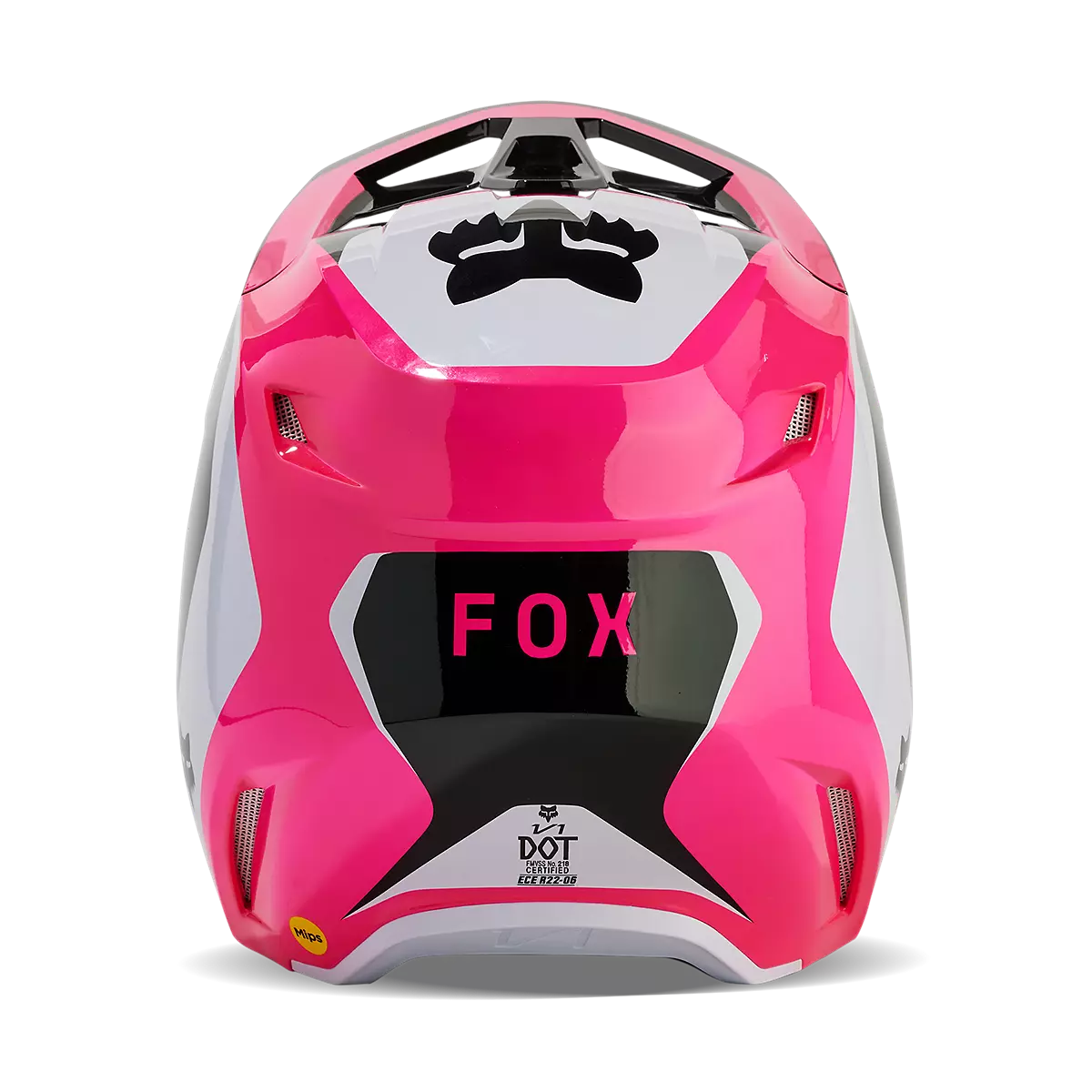 Fox Racing - V1 Nitro Helmet-Black/Pink (31370-285)