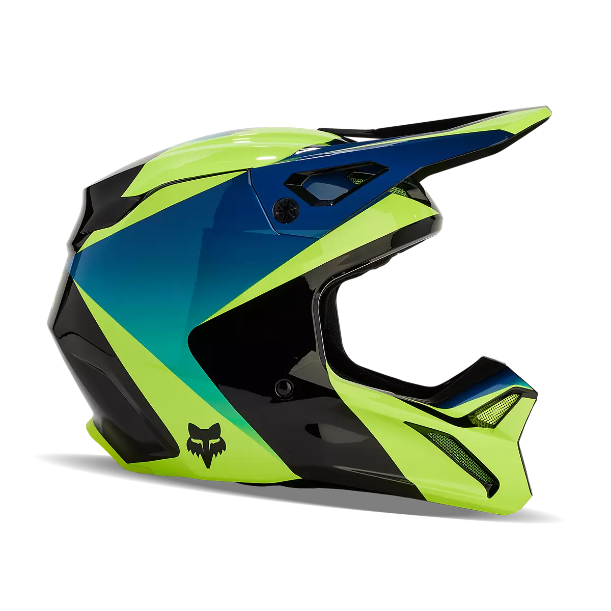 Fox Racing - V1 Streak Helmet-Black/Yellow (31371-019)