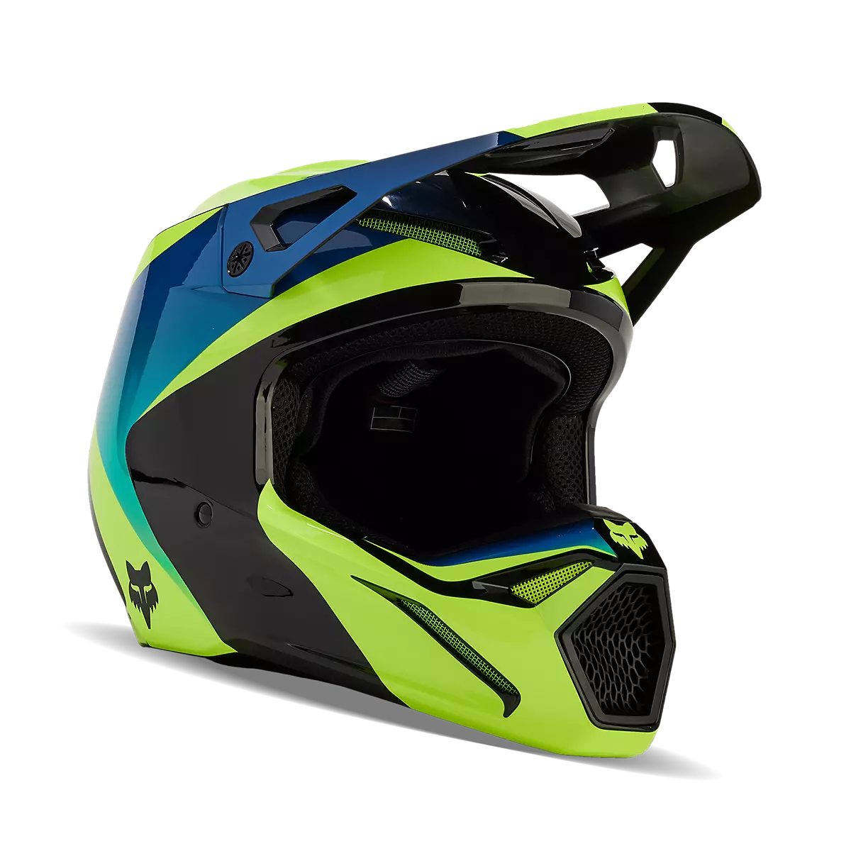 Fox Racing - V1 Streak Helmet-Black/Yellow (31371-019)