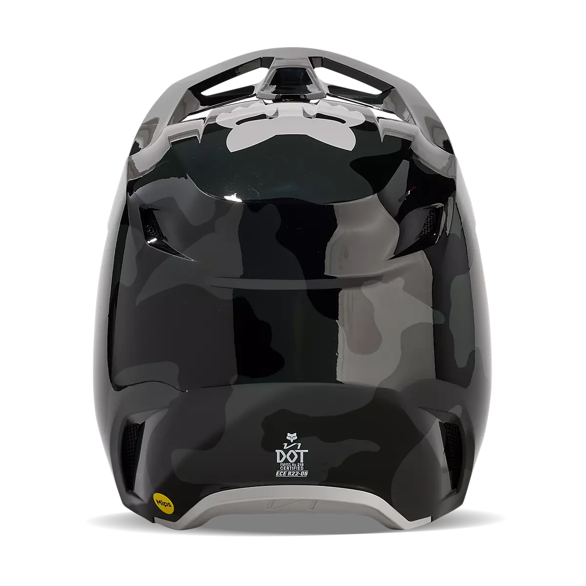 Fox Racing - V1 Bnkr Helmet (31375)-Black Camo (31375-247)