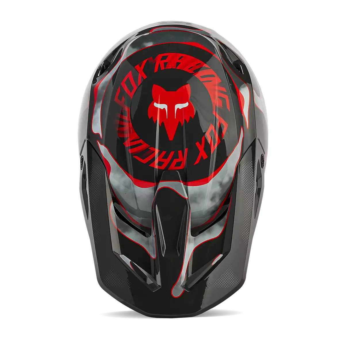 Fox Racing - V1 Atlas Helmet-Grey/Red (31376-037)