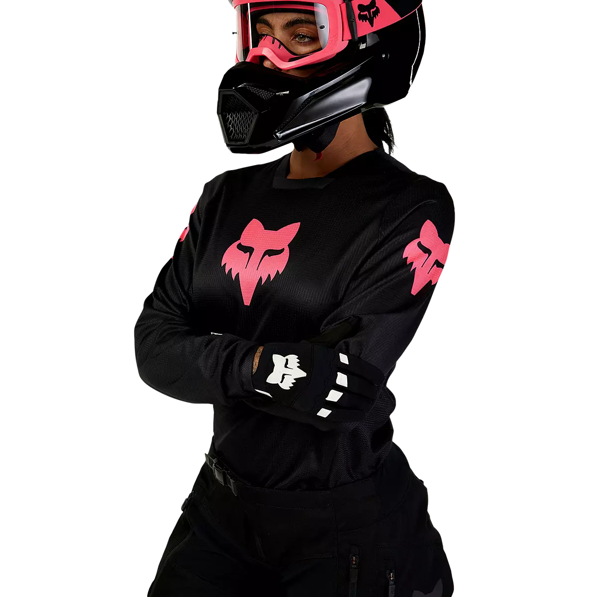 Fox Racing - Womens Blackout Jersey-Black/Black (31381-021)