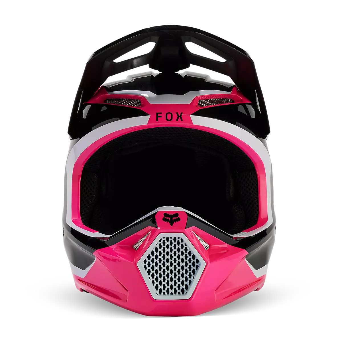 Fox Racing - V1 Nitro Helmet Youth-Black/Pink (31400-285)