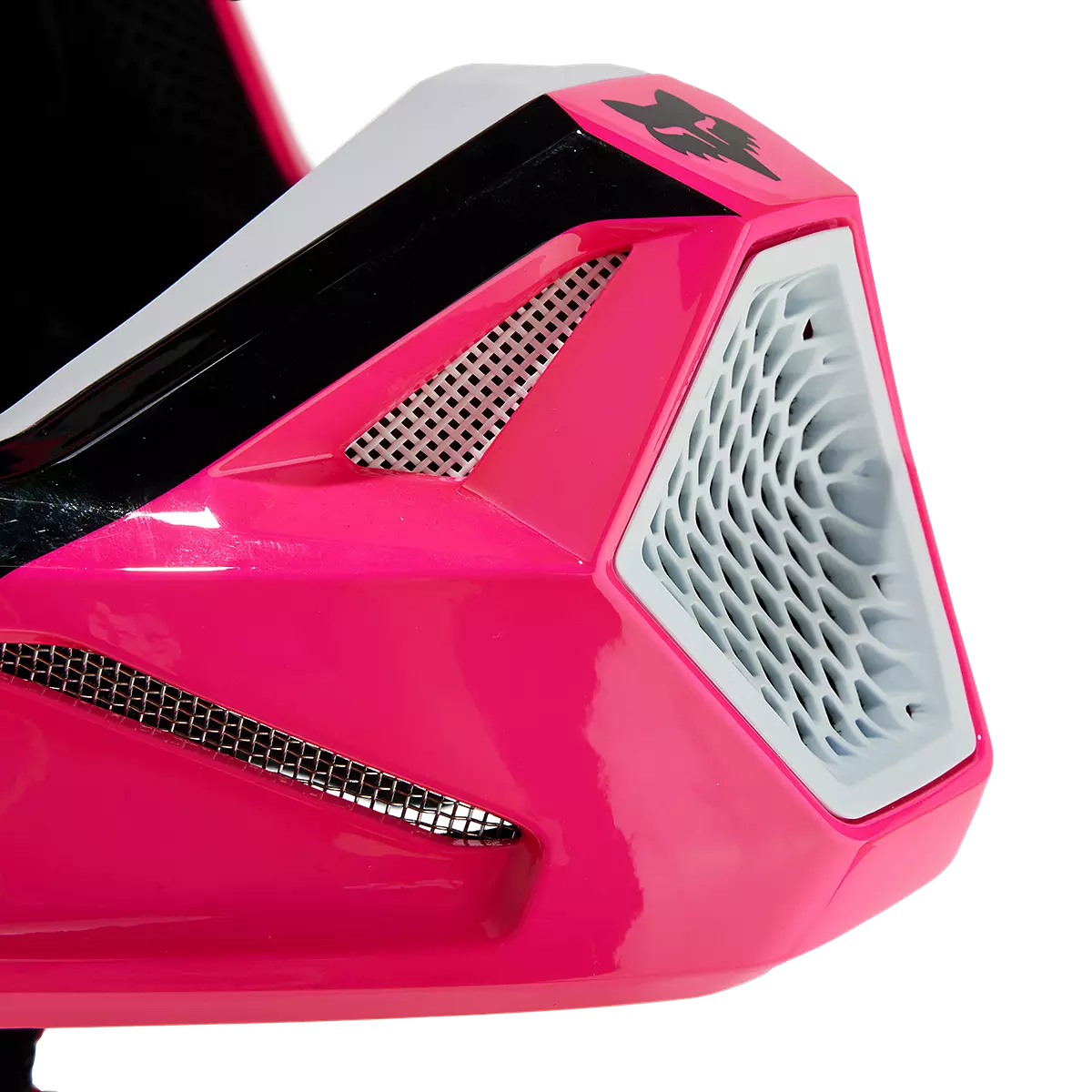 Fox Racing - V1 Nitro Helmet Youth-Black/Pink (31400-285)