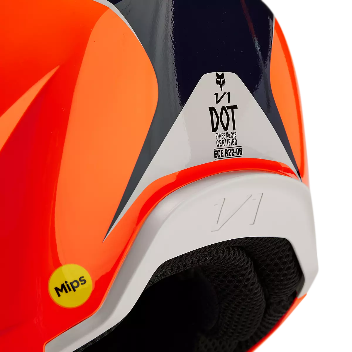 Fox Racing - V1 Nitro Helmet Youth-Flo Orange (31400-824)