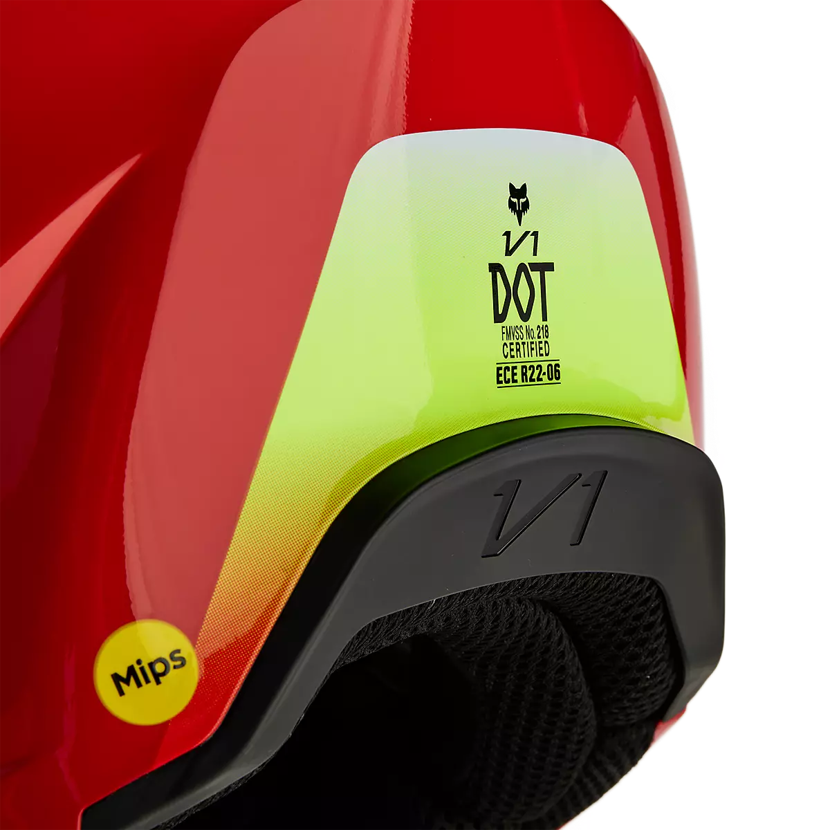 Fox Racing - V1 Ballast Helmet Youth-Flo Red (31401-110)