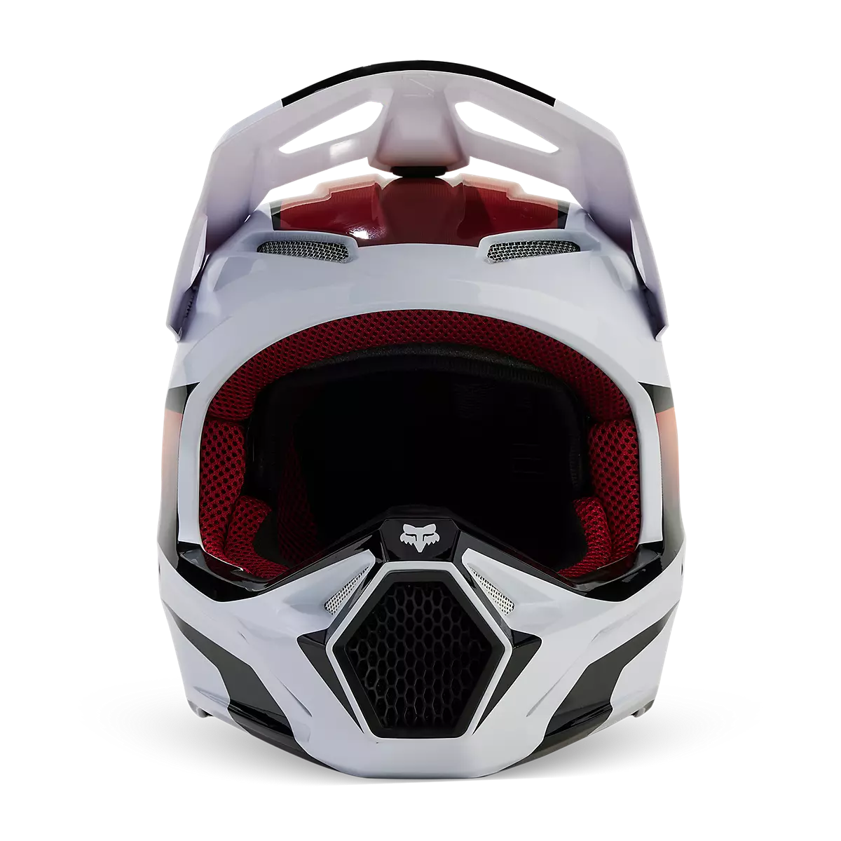 Fox Racing - V1 Flora Helmet Youth-White/Black (31402-058)