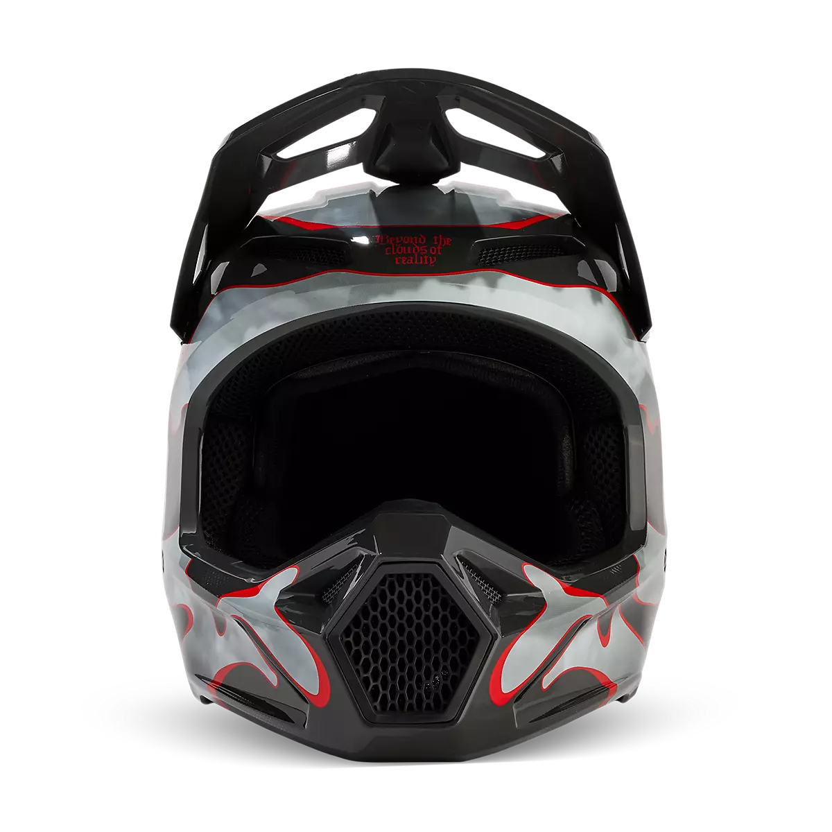 Fox Racing - V1 Atlas Helmet Youth-Grey/Red (31403-037)