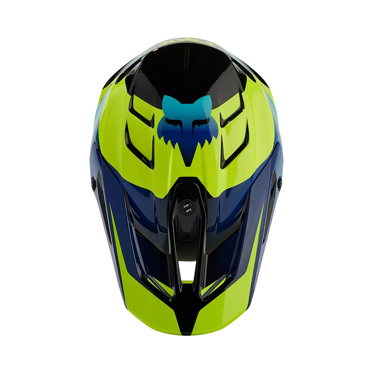 Fox Racing - V3 Streak Helmet Youth-Black/Yellow (31438-019)