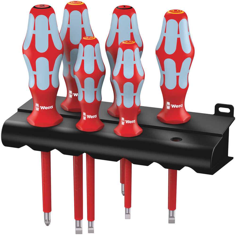 Wera Tools - 3165 i/6 Screwdriver set, stainless and rack